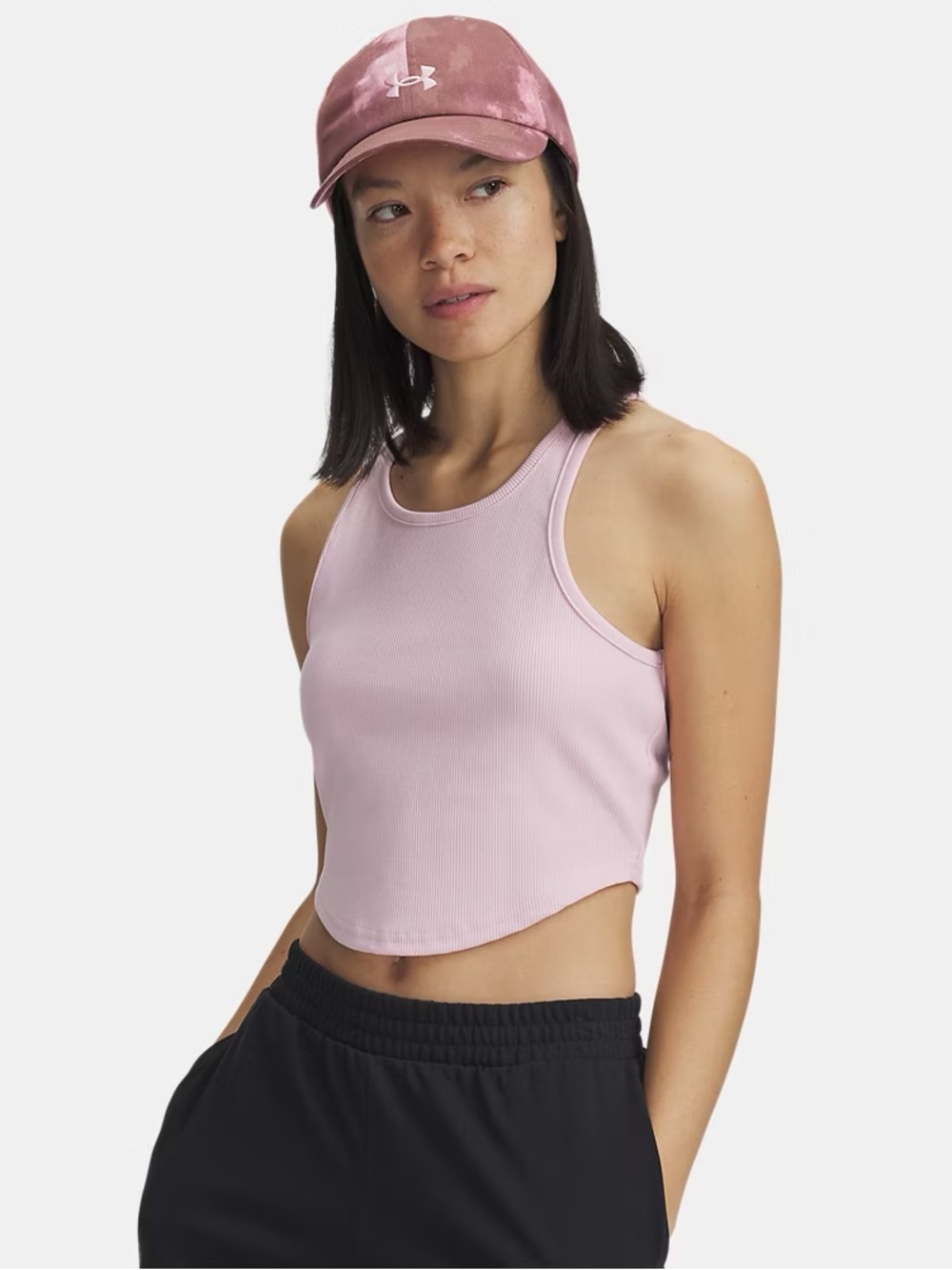 NWT Under Armour Rival Rib Tank in Pink Size XS